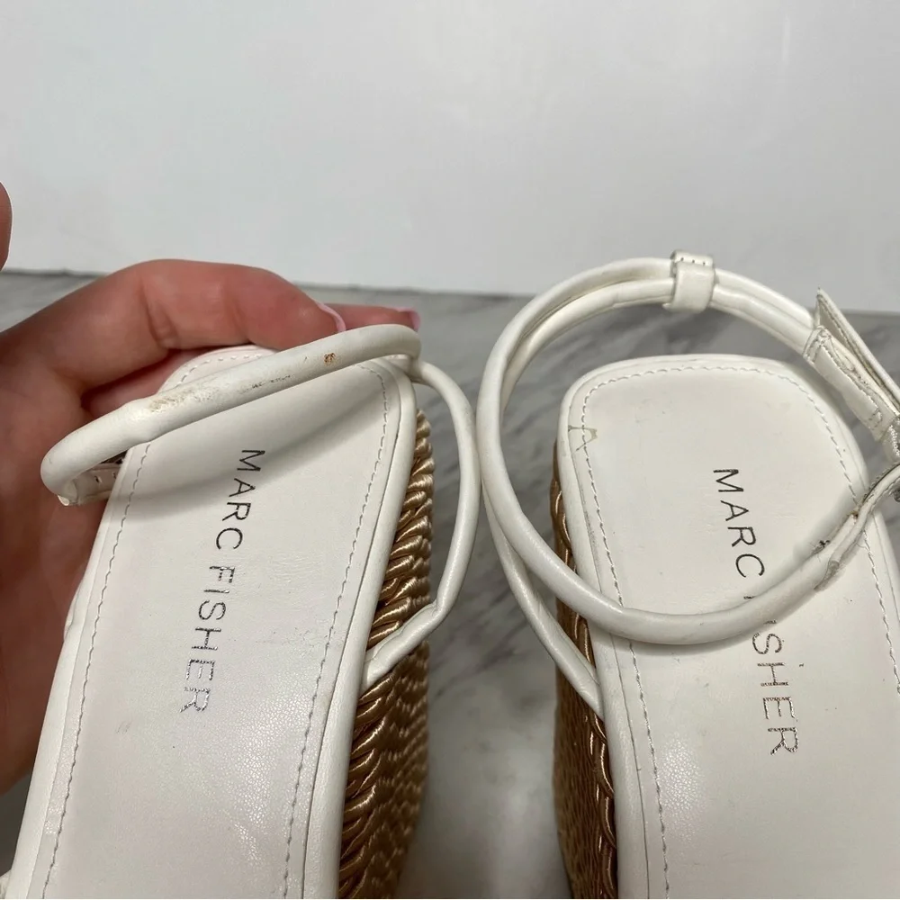 Marc Fisher Zeki Espadrille Wedge Sandal 8M